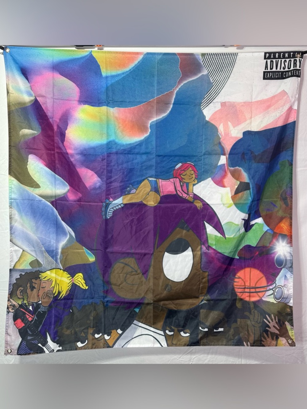 Lil Uzi Vert's “Lil Uzi Vert vs. The World” Banner Tapestry 4x4Ft.